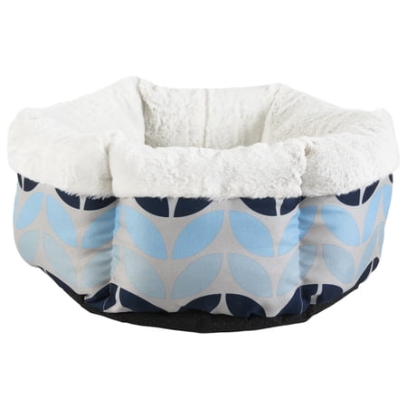 Petmate Round High Wall Cuddler Dog Bed, Cat Bed, 18 x 18 Inches, Assorted Colors