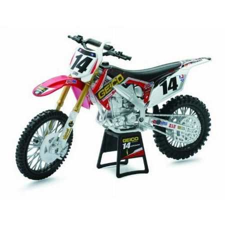 New Ray NR57567 Honda Geico Team No. 14 2012 Kevin Windham Dirt Bike Motorcycle 1-12