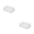 thumbnail image 4 of Moyic Caja de almacenamiento de corte de mantequilla duradera para queso y mantequilla Almacenamiento de queso Refrigerador de mantequilla blanco 2Conjunto, 4 of 6