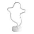 thumbnail image 5 of Jygee Ghost Shaped Halloween LED Sign Plastic Lamp Decorative Art Light Wall Decoration, 5 of 8
