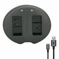 thumbnail image 1 of Efficient Dual Battery Charger for Nikon Cameras LED Indicators and Rapid Charge, 1 of 9