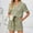 Army Green, variant on Women Classic Button-Down Soft Sleepwear Tops and Shorts Pajamas Set Leopard Print Nightwear Lounge Wear Set S-5XL (Available in plus size)
