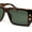 Tortoise - Green, variant on Flat Top Angular Geometric Rectangle Luxury Fashion Sunglasses Beige - Black