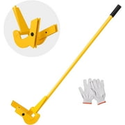 Pallet Buster Tool with , Carbon Steel Heavy Duty Deck Wrecker Pry Bar Puller Wood Pallet Tool Breaker Pry Bar Puller, Articulating Pivot-Action Head