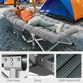thumbnail image 4 of Slsy Folding Camping Cot, 28" Wide Folding Cot Heavy Duty Portable Sleeping Cot for Adults with 2-Sided Mattress & Carry Bags, 4 of 11
