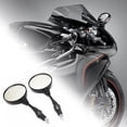 thumbnail image 2 of Soumake 1 Set Rearview Mirrors Universal Folding Round Motorbike Modified Rear View Mirrors for Motorcycles, 2 of 8