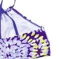 thumbnail image 4 of Bagilaanoe 2 Pcs Girl Swimwear, Floral Tops + Drawstring Bikini Bottoms Suit, 4 of 5