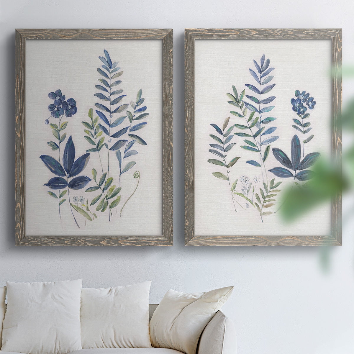 Fern Study I - Premium Framed Canvas 2 Piece Set - Ready to Hang