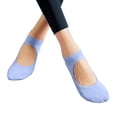 thumbnail image 3 of WMNTST Womens Socks With Grips Low Cut Hollow Yoga Sock Dancing Breathable Sport Exercise Workout Socks, 3 of 5
