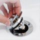 thumbnail image 3 of 38mm Silver Chrome Basin Waste Pop-Up Sink Plug Cap Click Clack Push Button Bathroom Basin Sink Up Drain Stopper Drainer Cover, 3 of 4