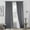 Dark Gray, variant on Cream Linen Blackout Curtains for Bedroom, 90 Inch Floor to Ceiling Pleated Drapes, Farmhouse Style Thermal Insulated Summer Heat Light Blocking Window Curtain Drapes for Living Room