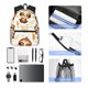 thumbnail image 4 of Disketp Sloth Yoga Mochila Ligera Clásica con Múltiples Bolsillos, Mochila Casual para Hombre y Mujer, Ideal para Escuela, Trabajo y Viajes, 4 of 6