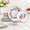 Strawberry, variant on 12-Piece White Dinnerware Set for 4 with Fall Pumpkin Design