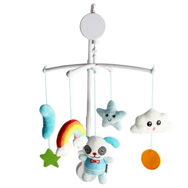 Baby Crib Toy Hanging Bed Bell Rotating Baby Cot Mobile with Cartoon Doll  Gift for Babies 
