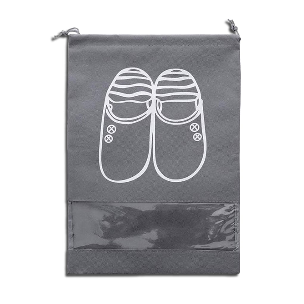 Anyway, Large Printing on Cloth Shoe Bag 3Pcs Shoes Bag Large Capacity Non‑Woven Shoe Storage Organizer Dust‑Proof Fabric Daily Women Travel for Men 