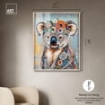 thumbnail image 4 of Flower Child Koala Shadowbox Print Zoo Art by Art Remedy, Blonde Frame, 36 x 45, 4 of 6