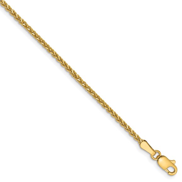 14K Yellow Gold 1.4mm Diamond Cut Spiga Chain
