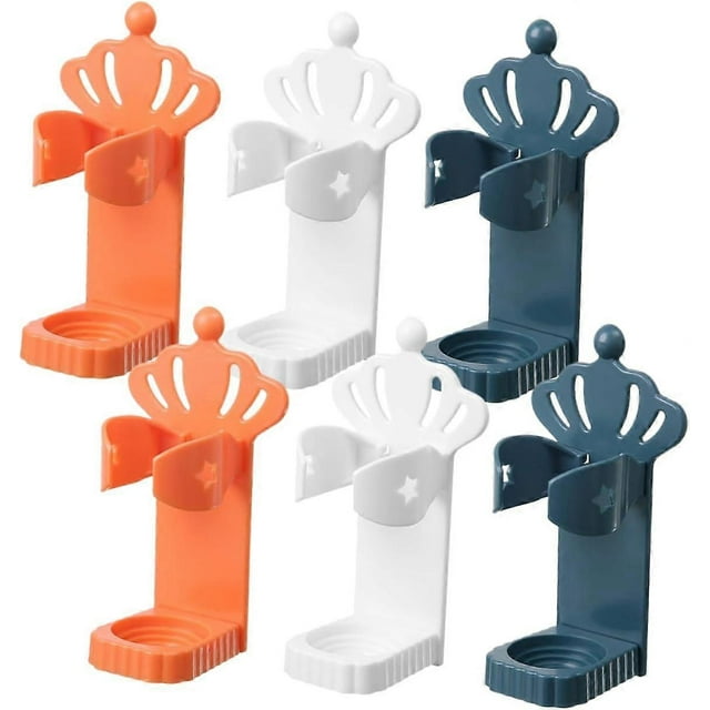 6pcs Men's Toothbrush Holder Razor Wall Mounted Mirror Wall Mounted Clothes Rack Electronic Toothbrush Electric Wall Mounted Toothbrush Holder