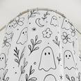 thumbnail image 4 of Cute Ghost Shower Curtain, Black & White Spooky Floral Bathroom Decor, Halloween Aesthetic, Witchy Bathroom Vibes, Unique Gift for Halloween Lovers, 4 of 7
