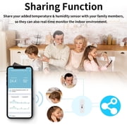 Smart Mini WiFi Bluetooth Temperature and Humidity Sensor Indoor Wireless Sensor with App Control