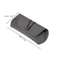 thumbnail image 4 of Estuche de gafas de PCV elástico Unique Bargains, estuche clásico y simple para gafas de sol 7.09"x3.35"x0.71" gris, 4 of 5