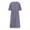 ZMEI3_Purple, variant on Summer Dresses for Women Casual Short Sleeve V Neck Button A-Line Midi Dress Vintage Tie Waist Flowy Beach Dresses
