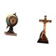 thumbnail image 5 of Reloj De Mesa Moderno Con Figura De Globo Terráqueo, Adorno Artístico Y Religioso Con Escultura De Jesús Y La Virgen María, Ideal Para Oficina, Dormitorio, Estante O Armario., 5 of 8