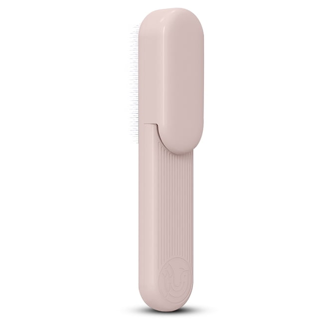 Pastel de mano Cepillo de pelo Cepillo de acero inoxidable Ropa de doble cara Removedor de pelusa Auto-limpieza Herramienta de aseo Sofá Mascotas Gadgets Pink Scienceny PT000744-03