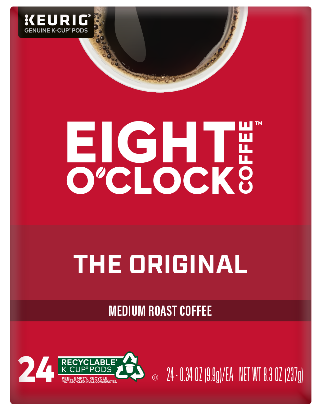 Eight O'Clock The Original Medium Roast K-Cup Coffee Pods, 24 Ct - image 3 of 8