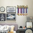 thumbnail image 7 of Medal Holder Sport Display Hanger Keep Running Race Athlete Dog Pattern Medals Wall Mount Decor for Runners Home Badge 3 Rung Medalist Running Over 60 Medals Easy to Install for DIY, 7 of 7