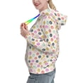 thumbnail image 2 of Lsque Dandelion Floral Pattern Casual Women's Hoodie,Hooded Sweatshirt with Kangaroo Pocket,Pullover Hoodie with Eye-catching Drawstrings-Small, 2 of 7