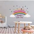 thumbnail image 2 of DAYCARE - Kids Bedroom Nursery Vinyl Decal Adhesive Personalized Name Daycare Design Home Wall Decal - DIY Stick And Peel Butterflies Rainbow Children & Caterpillar Art Wall Sticker 12" x 20", 2 of 3