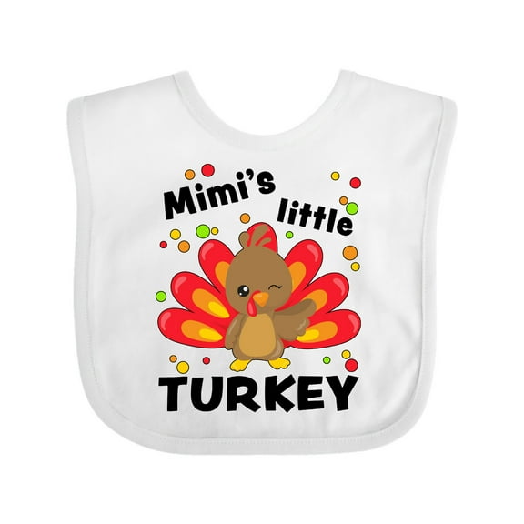 Inktastic Mimi's Little Turkey Boys or Girls Baby Bib