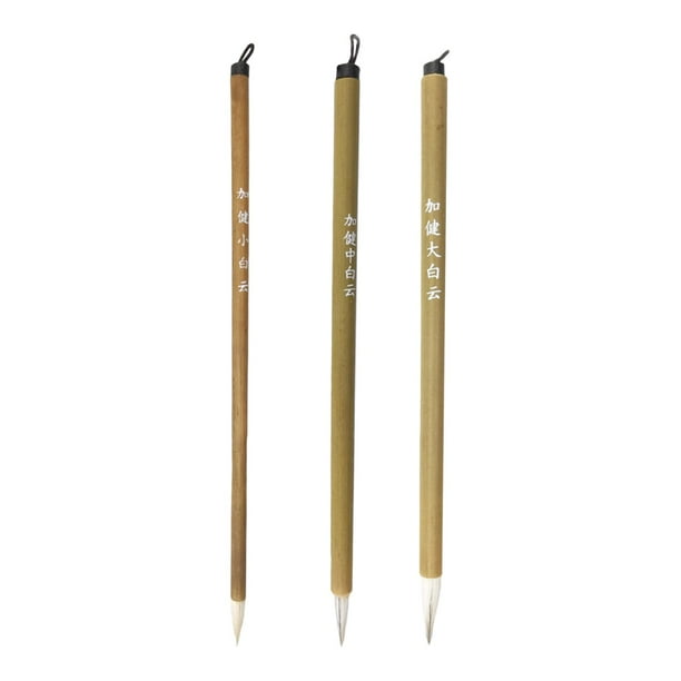 3x Pinceles de Cerámica, Pinceles de Vidriado de Cerámica, Pincel para Colorear, Pincel de Pintura de Detalles Portátil, Pincel para Pintar con Acuare