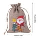 thumbnail image 2 of Bolsa De Regalo De Lino De Navidad, Joyería De Papá Noel, Bolsa De Regalo De Almacenamiento De Dulces De Chocolate Para Niños, Decoración De Fiesta De Navidad 10 Uds. Kearding HA042679-04, 2 of 6