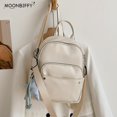 thumbnail image 2 of Mochila de viaje de cuero de alta calidad Para Mujer, mochila de diseñador, suministros escolares Para adolescentes Fivean unisex, 2 of 2