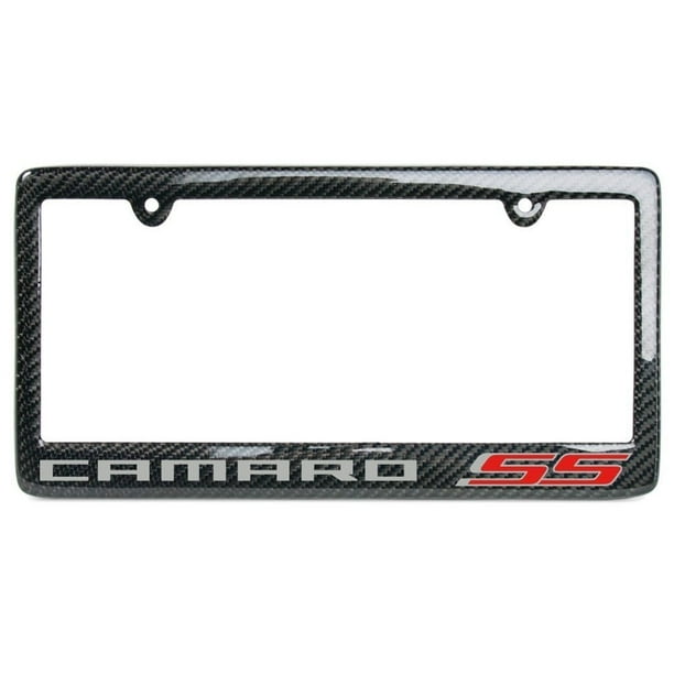Camaro 6th Generation Carbon Fiber License Plate Frame (SS Logo