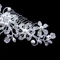 thumbnail image 5 of Grofry Hair Clip Women Wedding Flower Rhinestone Faux Pearl Bridal Hair Comb Jewelry, 5 of 6