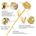 thumbnail image 2 of Rosa Sinvitron bañada en oro, auténtica rosa dorada de 24 quilates, regalo romántico, 2 of 7