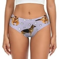 thumbnail image 1 of Fotbe German Shepherd Dog Calzones Estampados para Mujer – Ropa Interior de Algodón, Cómoda, Suave y Elástica-X-Small, 1 of 6