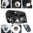 thumbnail image 5 of waltyotur GM2502254 Chrome Housing Driver Side Halogen Headlight Headlamp Assembly with Amber Corner Replacement for 2005 2006 2007 2008 2009 Equinox, 5 of 7
