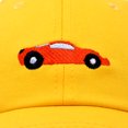 thumbnail image 6 of DALIX Race Car Hats Dad Hat Baseball Cap Embroidered Custom Cotton Caps in Gold, 6 of 7