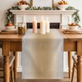 thumbnail image 2 of Ombre Khaki Brown Table Runner 70 Inches Long,Solid Color Gradient Minimalist Modern Kitchen Dining Burlap Linen Tablerunner for Small/Round/Square/Wedding/Coffee/Dining Table Party Décor 13 x 70, 2 of 9