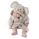 thumbnail image 1 of Albornoz para bebé niño con capucha, toallas de baño para niña, bata de baño con forma de ratón, toalla para recién nacido prematuro, rizo de 0 a 18 meses (gris S), 1 of 5