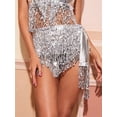 thumbnail image 3 of Trajes De Danza Del Vientre Falda Con Flecos De Lentejuelas, 3 of 6