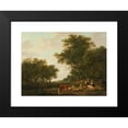 thumbnail image 2 of Jacob van Strij 14x11 Black Modern Framed Museum Art Print Titled - Landscape with Peasants with Their Cattle and Anglers on the Water (1800 - 1810), 2 of 5