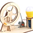thumbnail image 1 of Xingzhi Wooden Hand Cranked Power Generator Scientific Experiment for Boy Girls, 1 of 9