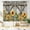 09_barn_sunflower, variant on Farmhouse Floral Kitchen Curtains Daisy Rustic Vintage Flower Inspirational Small Short Cafe Window Curtains Wooden Country Quotes Bathroom Tier Window Treatment Drapes (27.5x39 Inch)