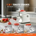 thumbnail image 2 of KFFKFF Powered Tomato Sieve, 700W Tomato Condiment Creation Device, 5.5 LBS/Min Culinary Sieve and Condiment Creator, Genuine Copper Engine Food Processor with Inverse Operation, 2 of 9
