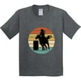 thumbnail image 3 of Inktastic Rodeo Barrel Racing Cowgirl Youth T-Shirt, 3 of 5